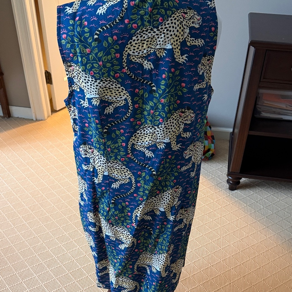Printfresh Blue Shift Dress With Bagheera / Leopa… - image 4